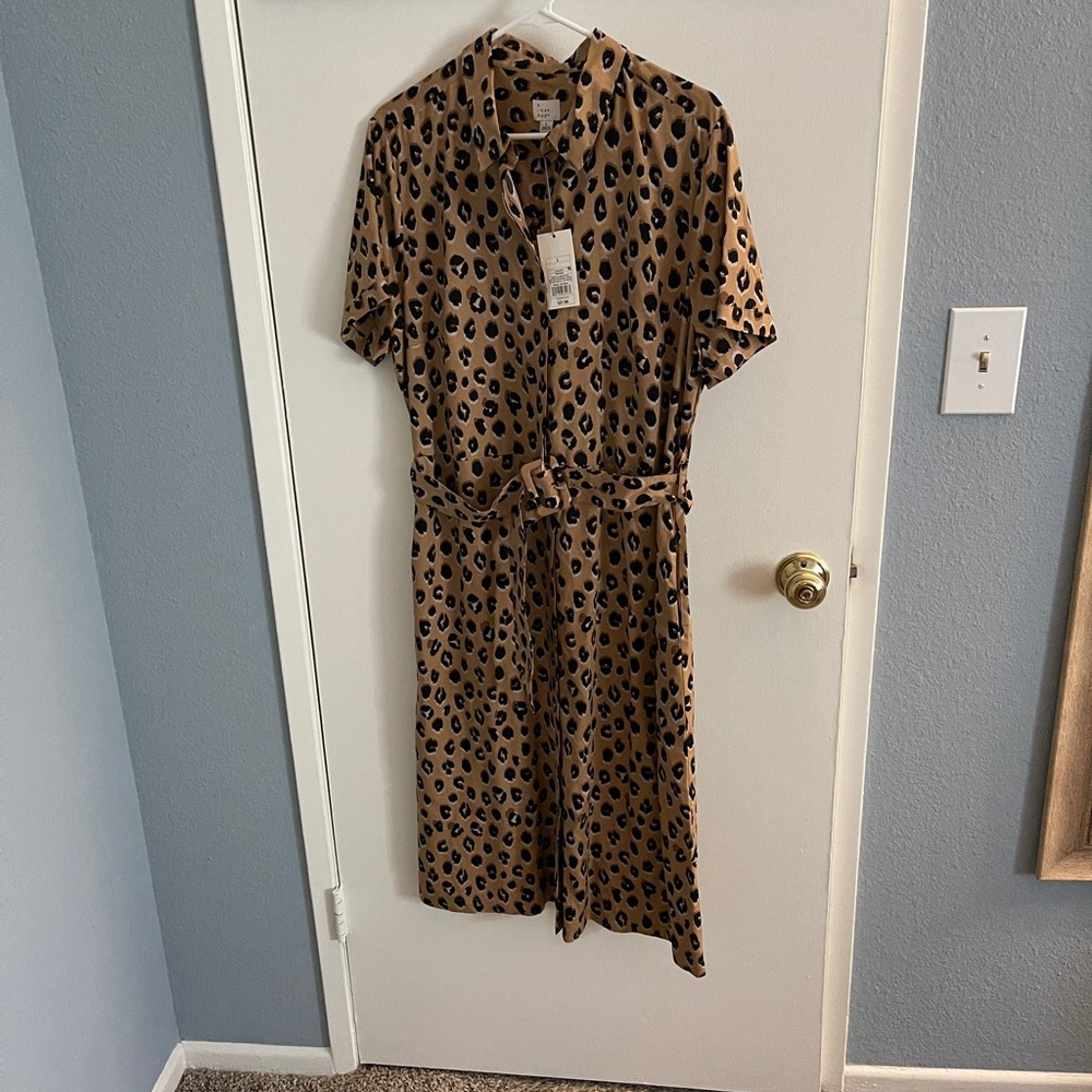 Leopard Dress with Belt